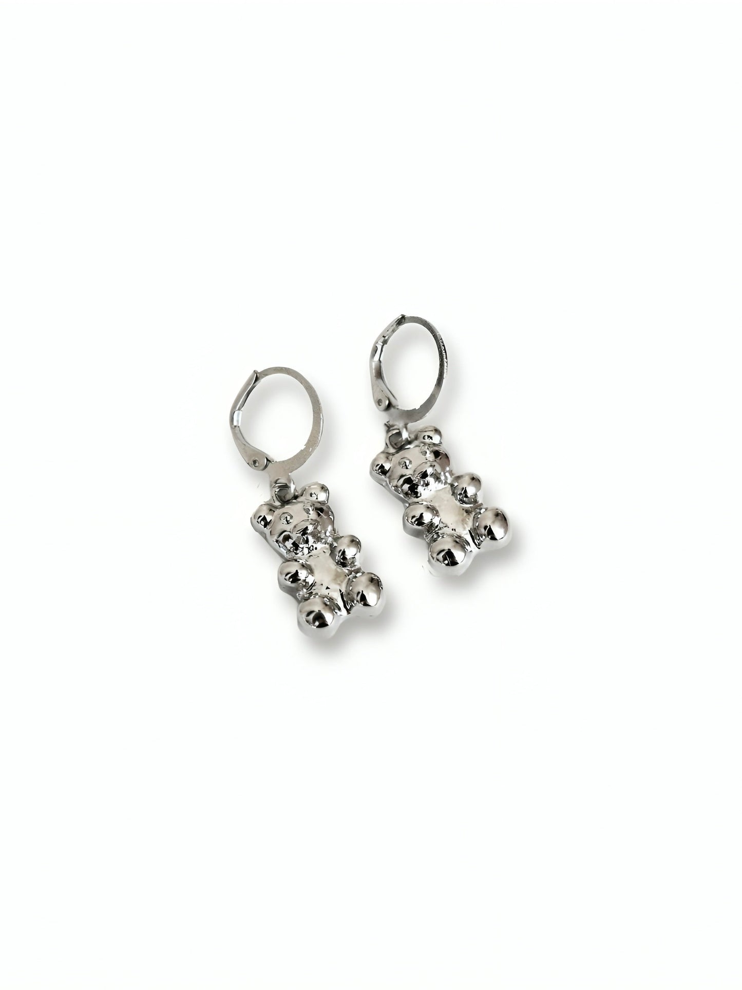 Silver Bear Earrings