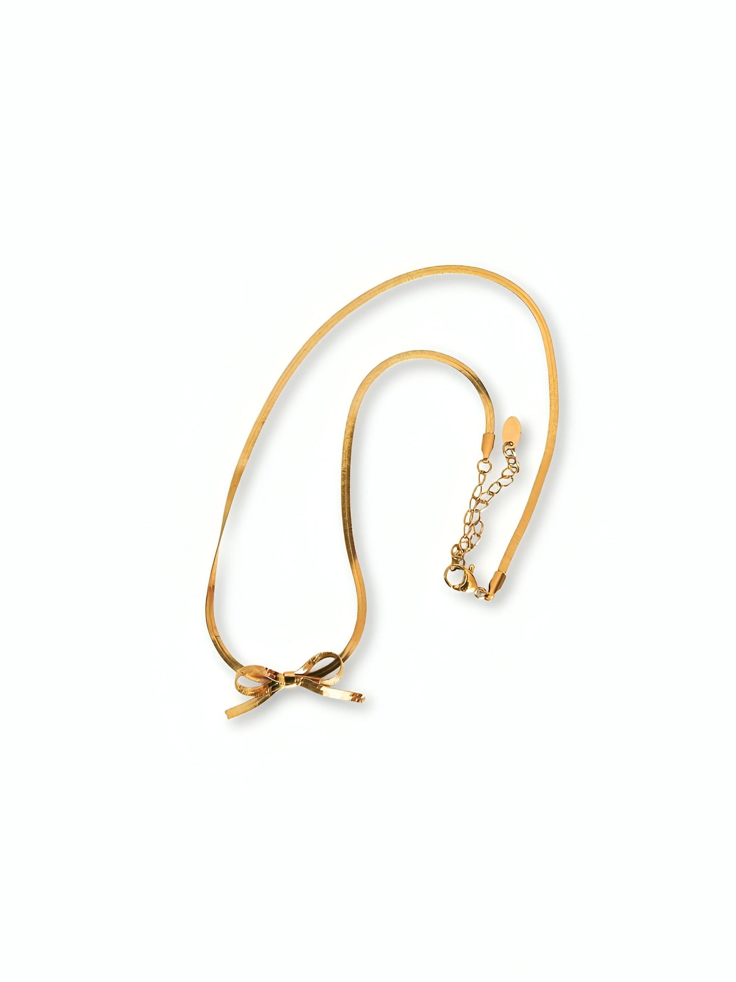 Gold Bow Choker