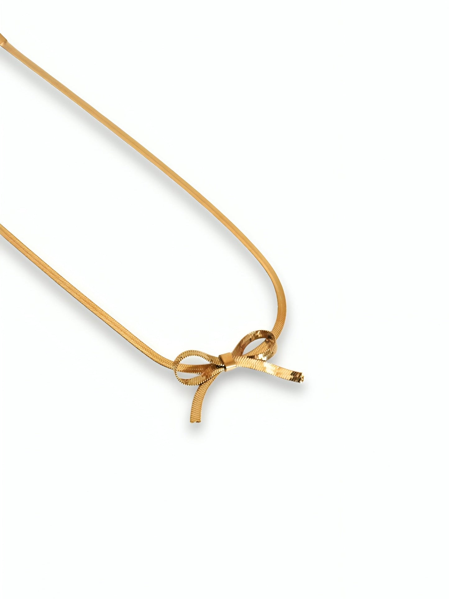 Gold Bow Choker