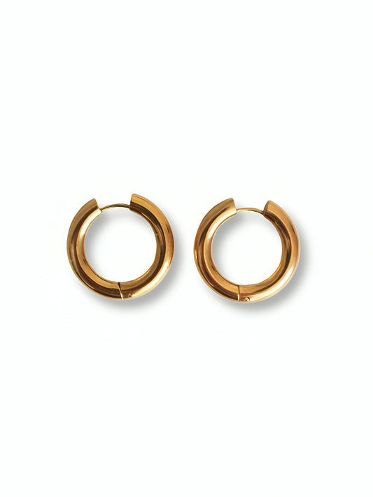 Gold Chunky Hoops