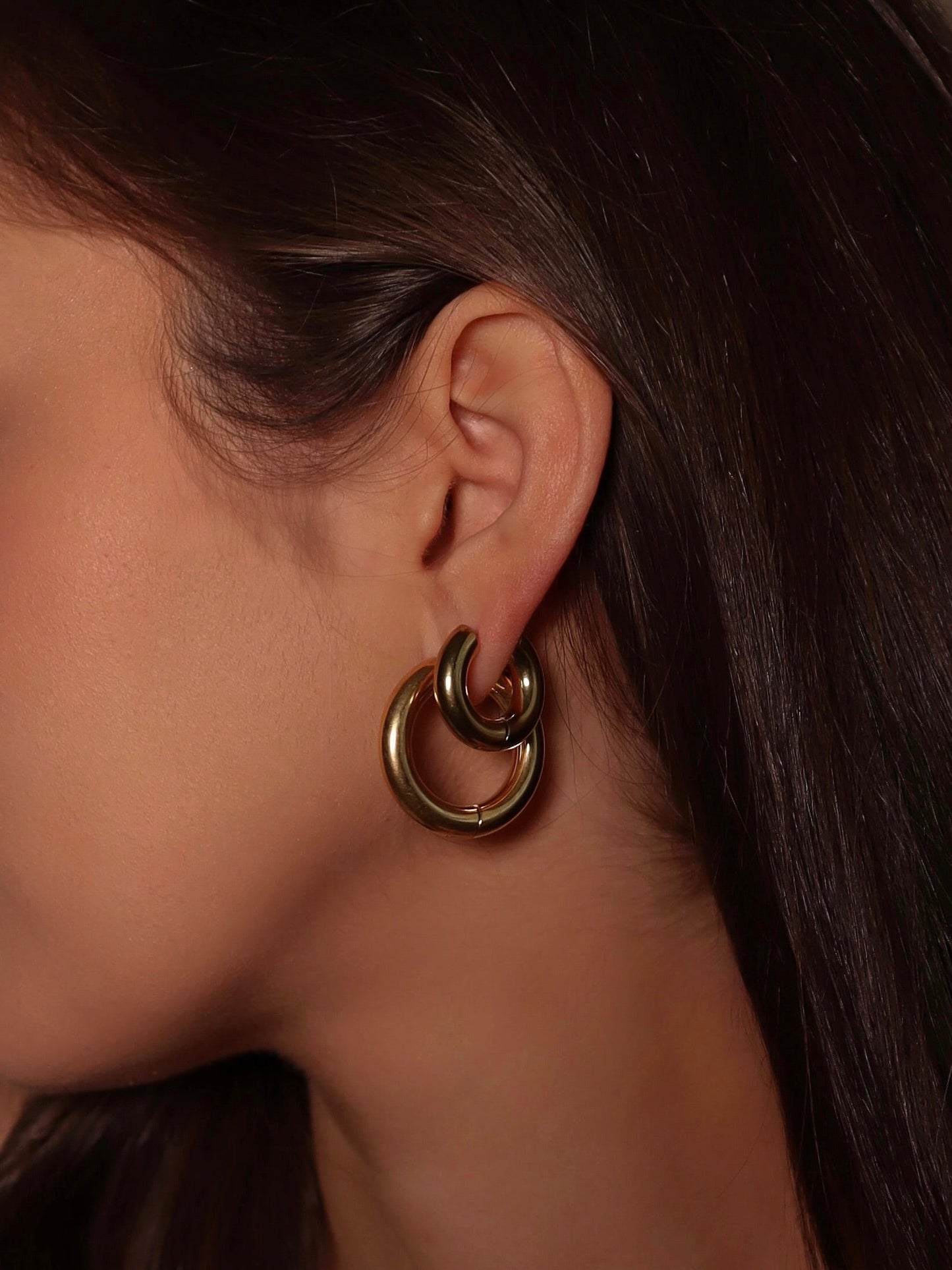 Gold Mini Chunky Hoops